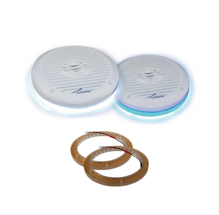 6.5" RGB LED Speaker Rings (NL-RIAPMP-6RGB) Audiopipe