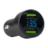 Dual USB Car Charger with LED Voltmeter (NLD-350CLUBL) Audiopipe