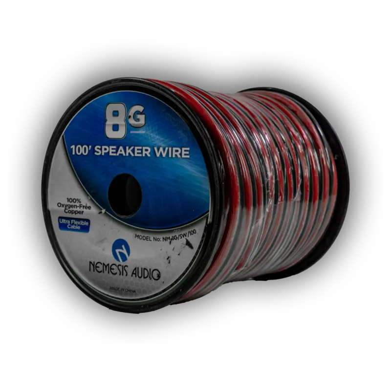Nemesis Audio NM-8G/SW/100 8 Gauge Copper Speaker Wire - 100 Ft