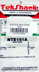 NTE151A Zener Diode 6.8V 1W DO-41 Through-Hole NTE