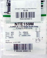 NTE159M T-PNP,Si, Low Noise Audio Amp NTE