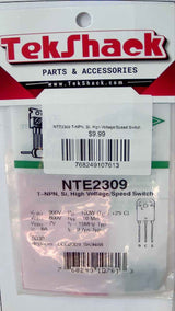 NTE2309 T-NPN, Si, High Voltage/Speed Switch NTE