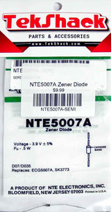 NTE5007A Zener Diode 3.3V 1W DO-41 Through-Hole NTE