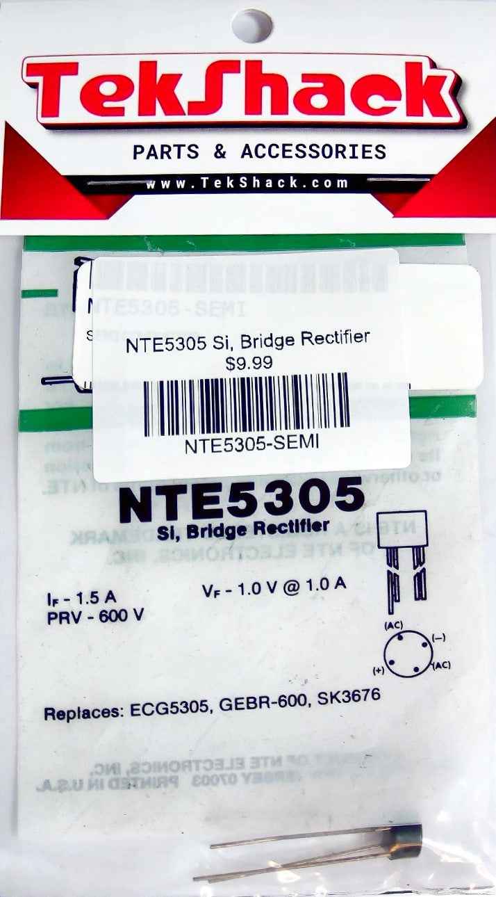 NTE5305 Si, Bridge Rectifier NTE
