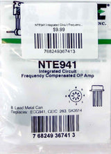 NTE941 Integrated Circuit Frequency Compensated OP Amp NTE