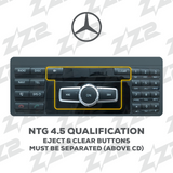 12.3" DIZZPLAY for MB GL/ML (X166-W166) 2012-2016 equipped with the NTG45 - UHD. ZZ2