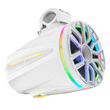 8” Marine Tower Speaker With Neodymium Magnet, Kevlar Cone, Compression Driver & Digital LED Lights | 200W RMS 4-Ohm
