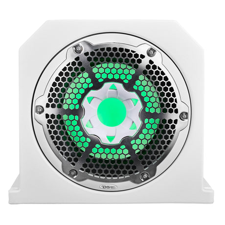 Dual 10" Marine Subwoofer Enclosure with 10" Passive Radiator and LED RGB Lights 350 Watts Rms 4-Ohm (NXL-10SUB Included)