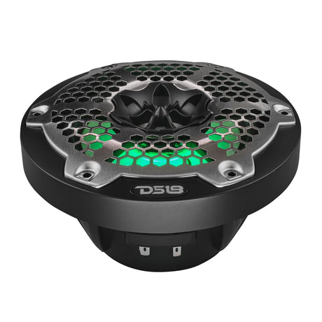 NXL 6.5" 2-Way Coaxial Marine Speaker with RGB LED Lights 100 Watts Rms 4-Ohm