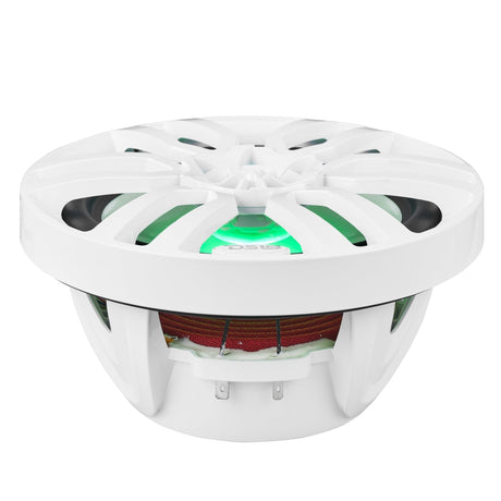 NXL 8" 2-Way Coaxial Marine Speaker with LED RGB Lights | 125W RMS 4-Ohm