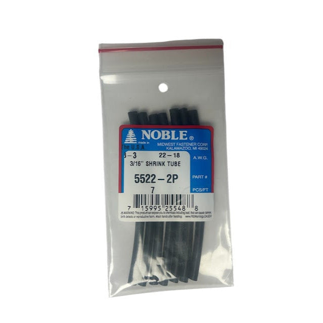 Noble Heat Shrink Tube 3/16" #5522-2P TekShack