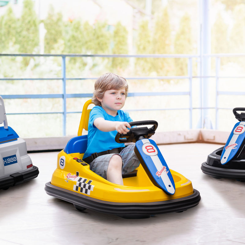 360° Rotating Electric Bumper Car for Kids - Fun Ride On Toy with 6V Battery