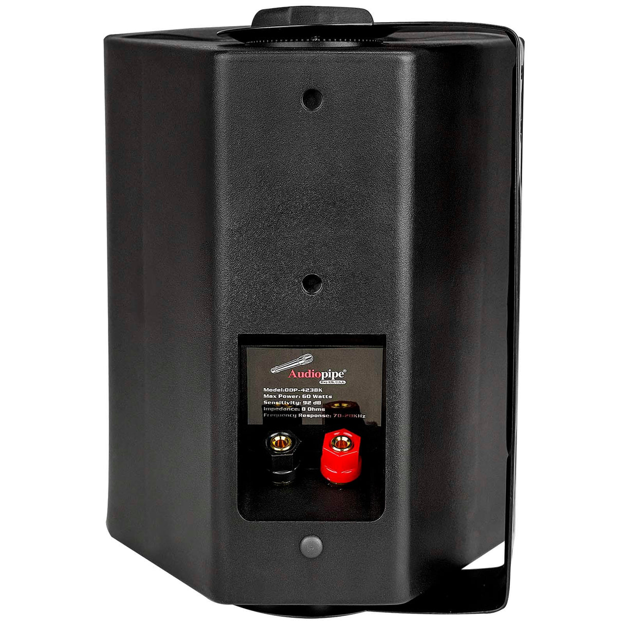 4” 2-Way Indoor/Outdoor Weatherproof Loudspeaker (ODP-423BK), Sold in pairs Audiopipe