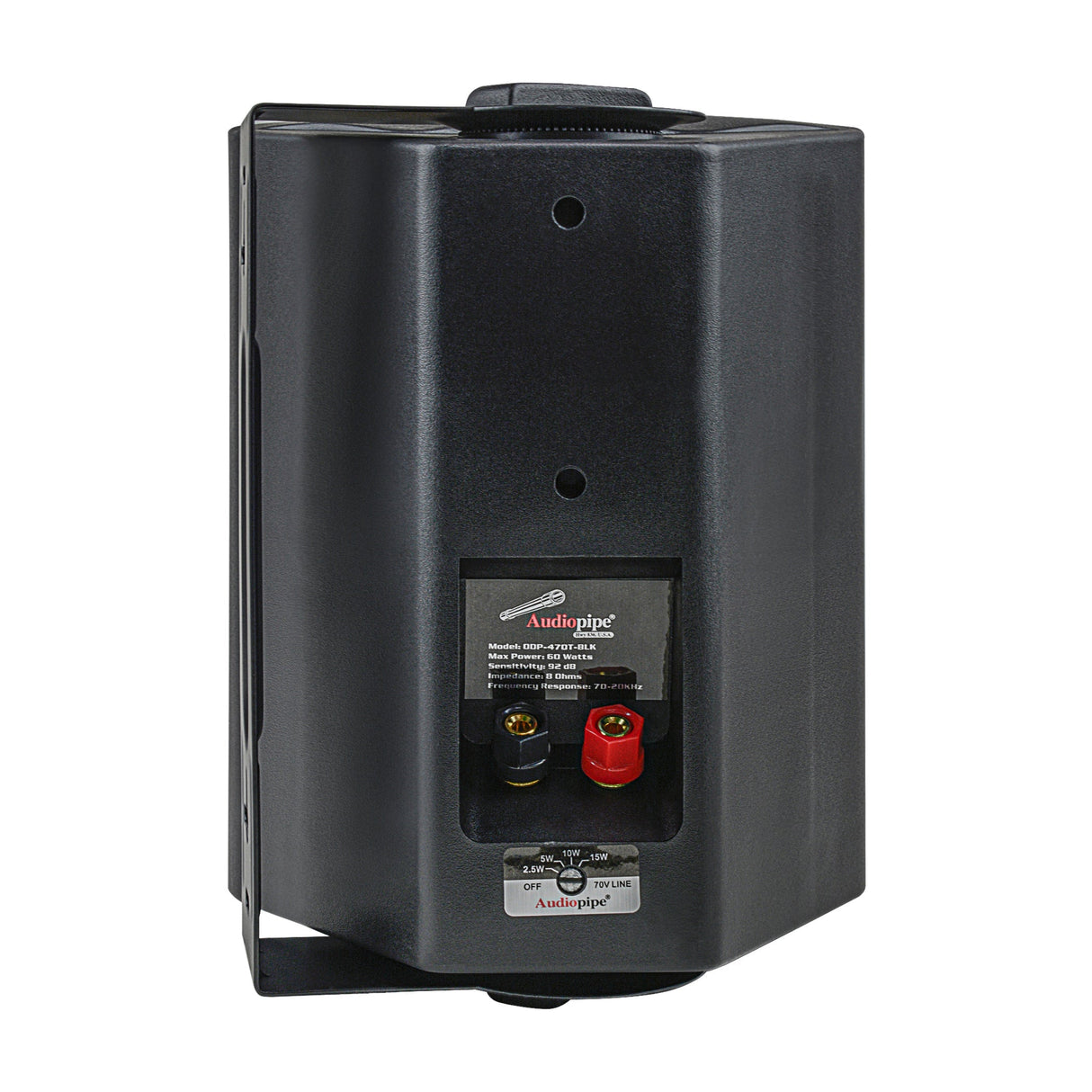 4” 2-Way Indoor/Outdoor Weatherproof Loudspeaker (ODP-470T-BLK), Sold in pairs Audiopipe