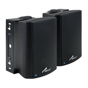 4” 2-Way Indoor/Outdoor Weatherproof Loudspeaker (ODP-470T-BLK), Sold in pairs Audiopipe