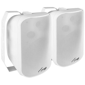 6.5” 2-Way Indoor/Outdoor Weatherproof Loudspeaker (ODP-653 WHT), Sold in pairs Audiopipe
