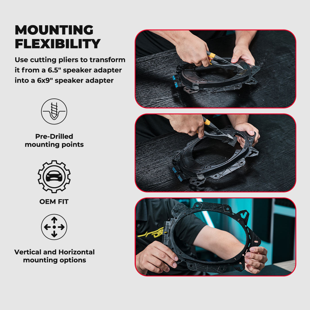 Universal OEM Speaker Adapter for 6x9” or 6.5" Speakers DS18