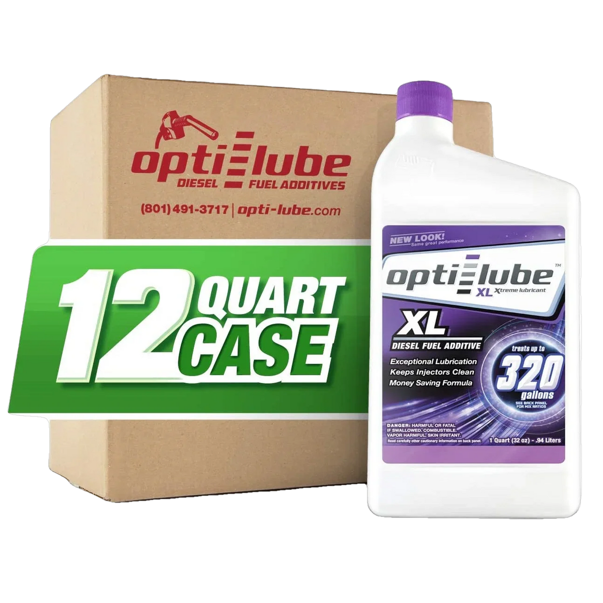 Opti-Lube XL Formula Diesel Fuel Additive: Quart, Case of 12. Each Quart Treats up to 320 Gallons of Diesel Fuel.