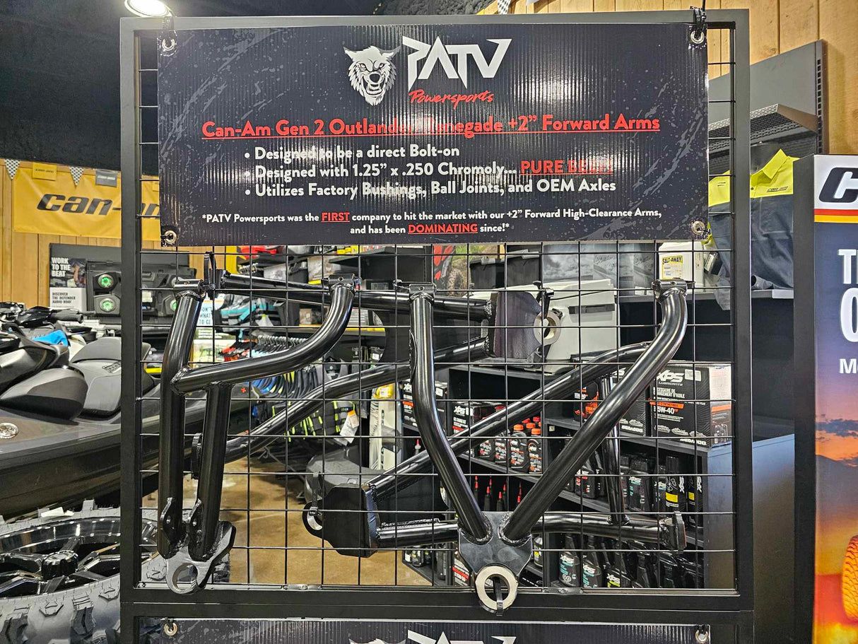 PATV Powersports Can-Am Outlander/Renegade Gen 2 Forward A-Arms Kit Fits 2012-2018