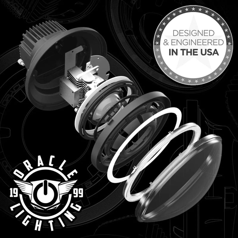 Oracle Lighting Oculus™ 7" BI-LED Projector Headlights For Jeep Wrangler JK | '07-'18 JK Wrangler