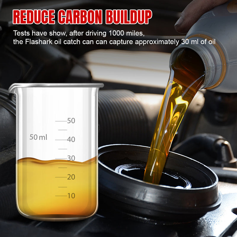 Oil Catch Can for 2009-2018 Dodge Ram 1500/2500 Hemi 5.7L Flashark