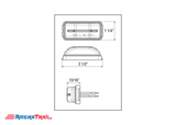 Bright White Thin line Sealed LED, Tag / Clearance Light - Optronics