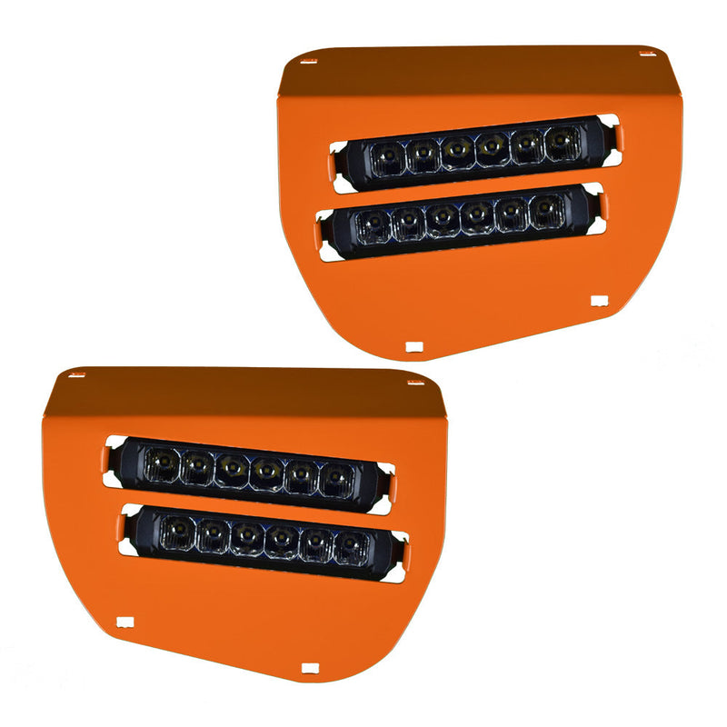 Dual Wide 8" LED Headlights for 2014+ Honda Rancher, Foreman, Rubicon Vessel Powersports