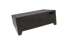 SoundSkins Enclosures | GMC Sierra / Chevrolet Silverado Crew Cab 2019+ Single 12" Sealed - Premium USA Made Subwoofer Box with Bed Liner Spray Finish SoundSkins Global