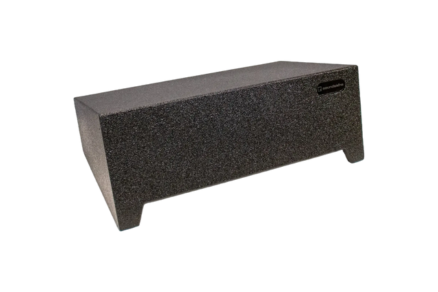 SoundSkins Enclosures | GMC Sierra / Chevrolet Silverado Crew Cab 2019+ Single 12" Sealed - Premium USA Made Subwoofer Box with Bed Liner Spray Finish SoundSkins Global