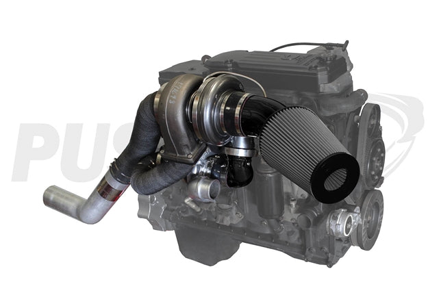 Pusher High Mount Compound Turbo System for 2010-2012 Ram 6.7L Cummins