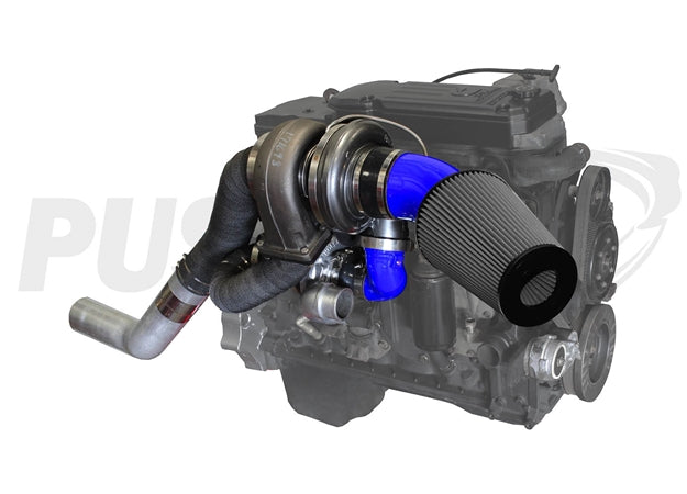 Pusher High Mount Compound Turbo System for 2010-2012 Ram 6.7L Cummins