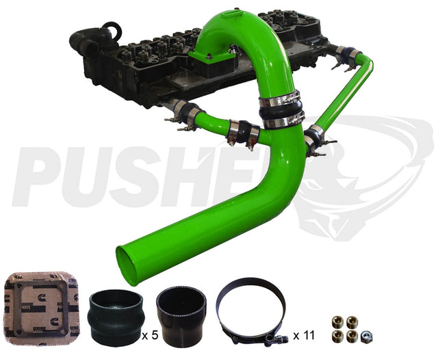 Pusher 3.5" MEGA Intake System with Cross-Air for 2003-2007 Dodge Cummins