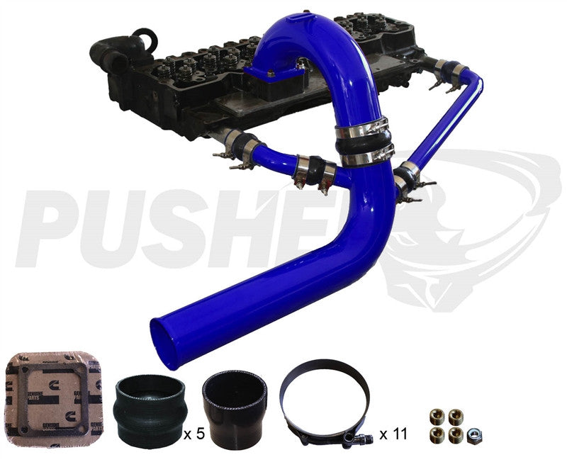 Pusher 3.5" MEGA Intake System with Cross-Air for 2003-2007 Dodge Cummins