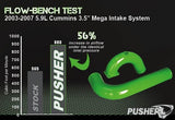 Pusher 3.5" MEGA Intake System with Cross-Air for 2003-2007 Dodge Cummins