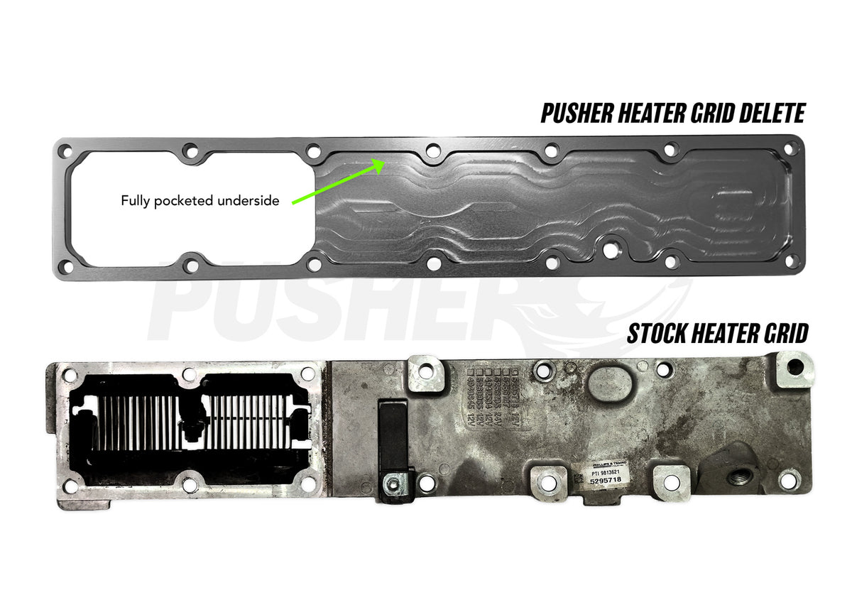 Pusher Heater Grid Delete for 2007.5-2024 Dodge Ram 6.7L Cummins