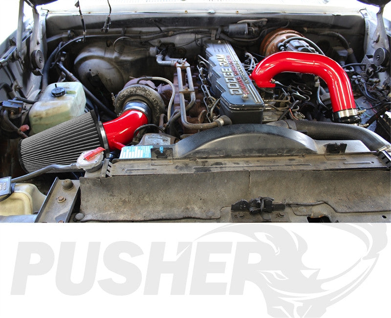 Pusher Front Mount Cold Air Intake System for 1989-1991 Dodge Cummins