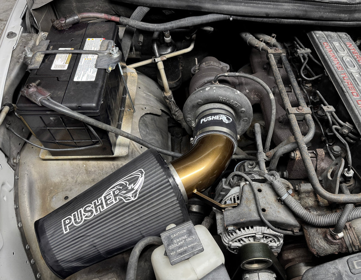 Pusher Front Mount Cold Air Intake System for 1994-2002 Dodge Cummins