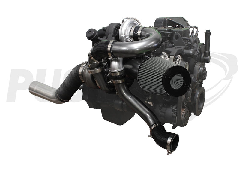 Pusher Low Mount Compound Turbo System for 1994-1998 Dodge Cummins 12v