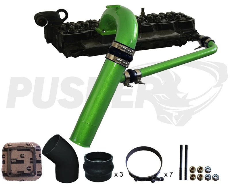 Pusher 3.5" MEGA Intake System with Cross-Air for 1998.5-2002 Dodge Cummins
