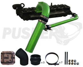 Pusher 3.5" MEGA Intake System with Cross-Air for 1998.5-2002 Dodge Cummins