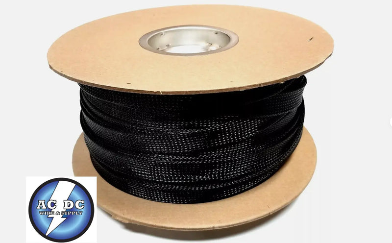 PET 3/8" Expandable Wire Cable Sleeving Sheathing Braided Loom, you choose the color and length AC/DC WIRE AND SUPPLY