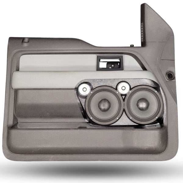 Custom Speaker Pods Dual 8″ and Dual Tweeter Speaker Pods for the Front Door of a 09-14 Ford F-150 Custom Speaker Pods