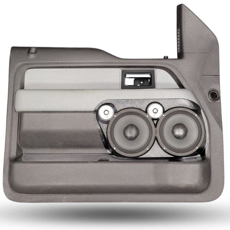 Custom Speaker Pods Dual 8″ and Dual Tweeter Speaker Pods for the Front Door of a 09-14 Ford F-150 Custom Speaker Pods