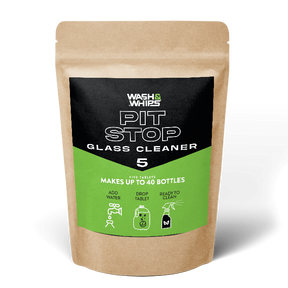 WASH&WHIPS Pit Stop Glass Cleaner / All Surface Cleaner Refill Tablets (Makes 5 Gallons) WASH & WHIPS