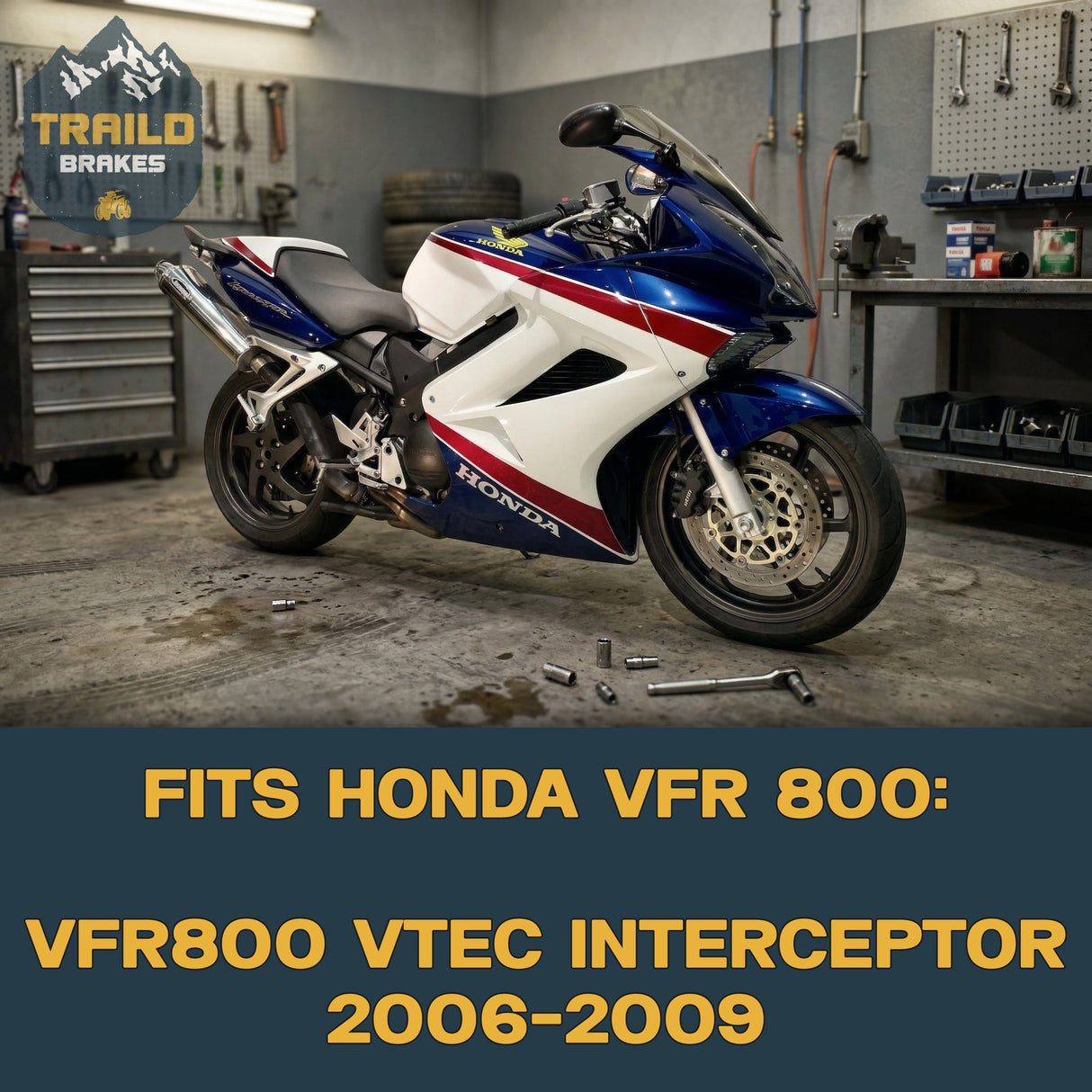 Honda VFR800 Interceptor 2006-2009 Ceramic Brake Pad Set Traild