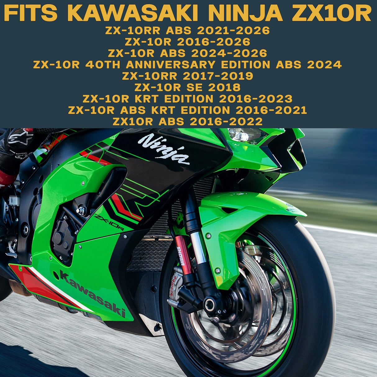 Kawasaki Ninja ZX-10R 2016-2026 Ceramic Brake Pad Set Traild