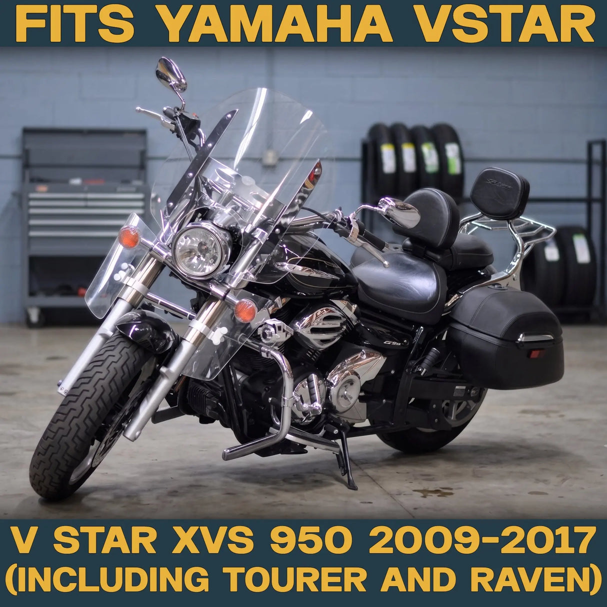 Yamaha V Star 950 2009-2017 Ceramic Brake Pad Set Traild