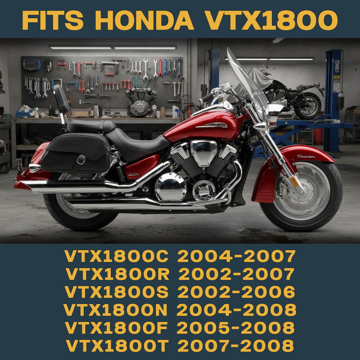 Honda VTX1800 2002-2008 Ceramic Brake Pad Full Vehicle Set Traild