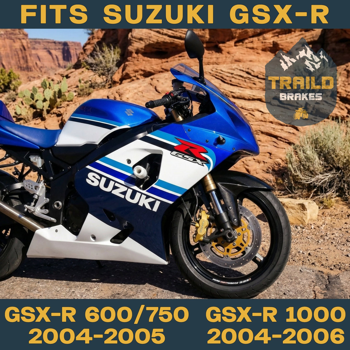 Suzuki GSX-R600/GSX-R750/GSX-R1000 2004–2006 Ceramic Brake Pad Set Traild