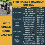 Harley-Davidson Softail 2014-2026 Ceramic Brake Pad Set – Single Front Caliper Traild